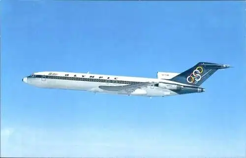 Ak Griechisches Passagierflugzeug, Olympic Airways, Boeing 727 200