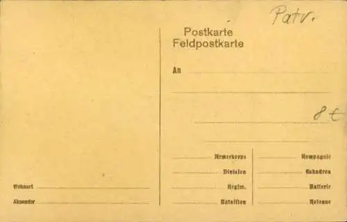 Künstler Ak Erstürmung einer feindlichen Batterie, I. WK