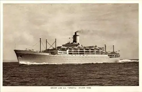 Ak Dampfschiff SS Orsova, Steamer, Orient Line