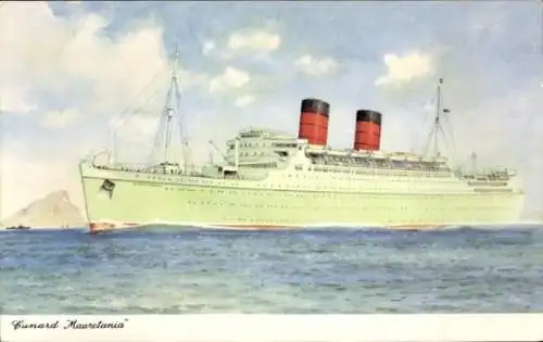 Ak Cunard Line, Passagierschiff RMS Mauretania