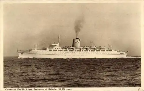 Ak Steamer Empress of Britain, Dampfschiff, CPS