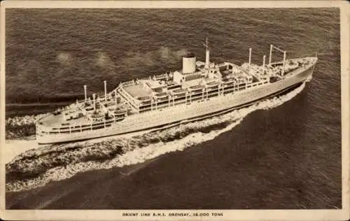 Ak Steamer RMS Oronsay, Dampfschiff, Orient Line