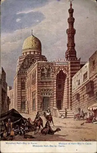 Künstler Ak Perlberg, F., Cairo Kairo Ägypten, Moschee Kait-Bey