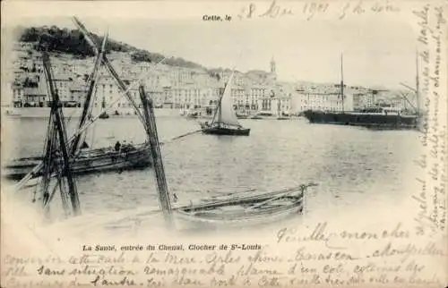 Ak Cette Hérault, Sante, Entree du Canal, Clocher de Sainte Louise