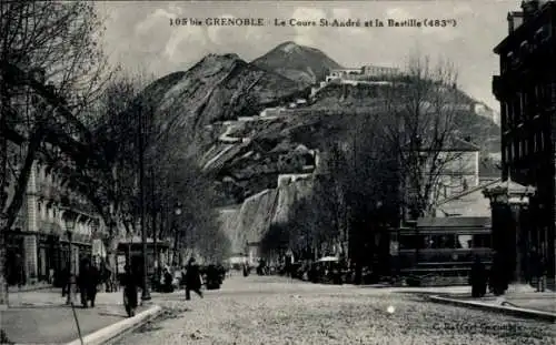 Ak Grenoble Isère, Cours Saint Andre, Bastille