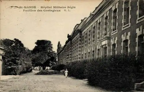 Ak Saint Mandé Val de Marne, Hopital Militaire Begin, Pavillon des Contagieux