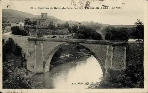 Ak Brioude Haute Loire, Brücke