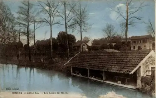 Ak Boissy le Châtel Seine et Marne, Les bords du Morin