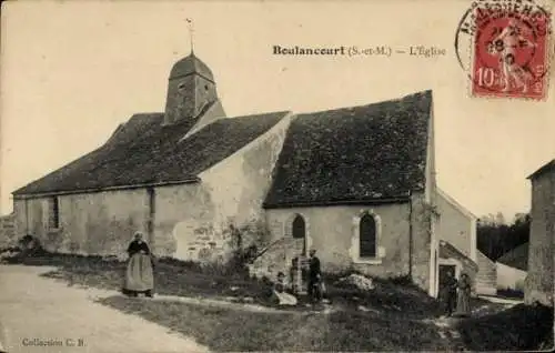 Ak Boulancourt Seine et Marne, Kirche