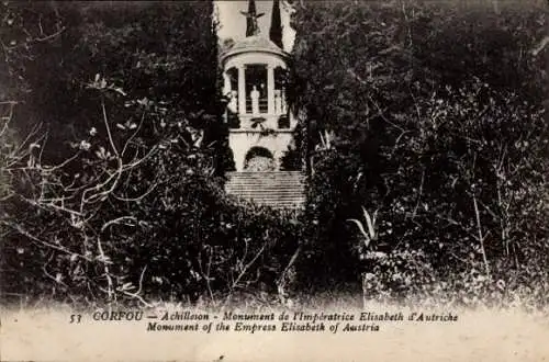 Ak Corfou Griechenland, Achilleion, Monument ot the Empress Elisabeth of Austria