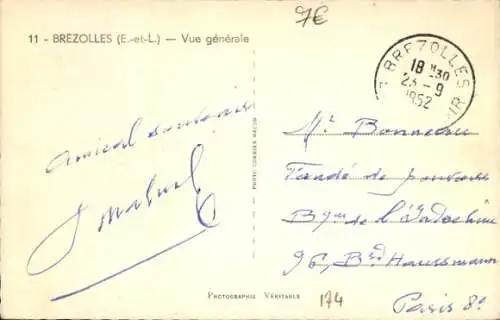 Ak Brezolles Eure et Loir, Vue generale
