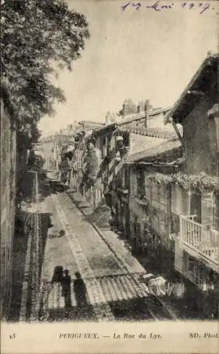 Ak Périgueux Nouvelle-Aquitaine Dordogne, La Rue du Lys