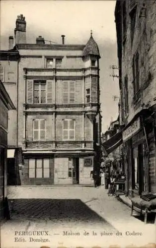 Ak Périgueux Nouvelle-Aquitaine Dordogne, Maison de la place du Coderc