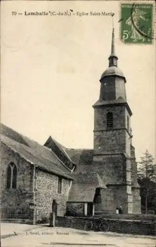 Ak Lamballe Côtes d’Armor, Kirche Saint-Martin