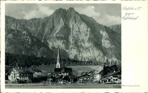 Ak Seefeld in Tirol, Teilansicht, Oefelekopf