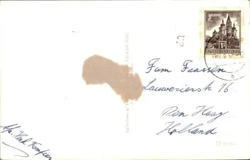 Ak Ehrwald in Tirol, Gasthof Grüner Baum, Post