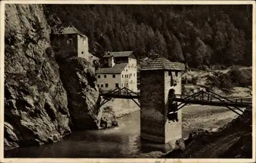 Ak Altfinstermünz Nauders in Tirol, Brückenturm