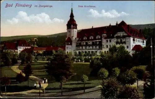 Ak Świeradów Zdrój Bad Flinsberg Schlesien, Isergebirge, Das Kurhaus