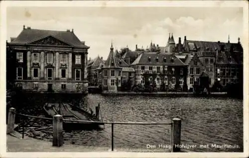 Ak Den Haag Südholland Niederlande, Hofvijver, Mauritshuis