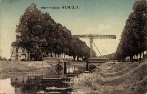 Ak Almelo Overijssel Niederlande, Neuer Kanal