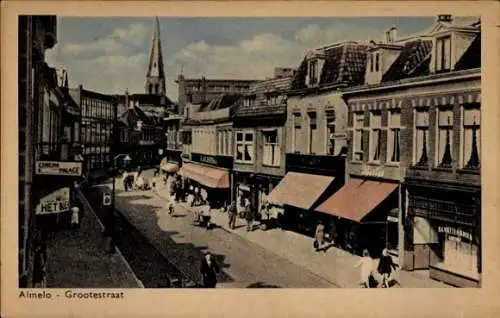 Ak Almelo Overijssel Niederlande, Grootestraat