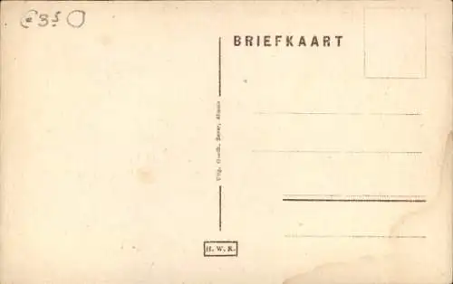 Ak Almelo Overijssel Niederlande, Brücke mit Sluiskade