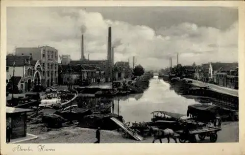 Ak Almelo Overijssel Niederlande, Hafen