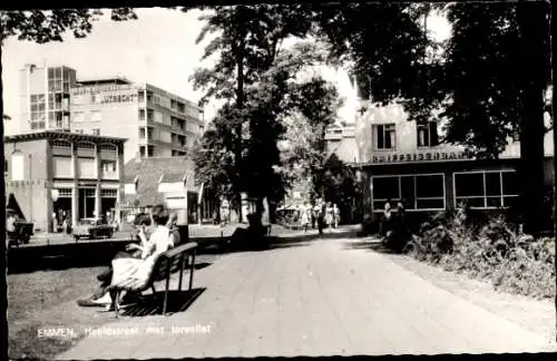 Ak Emmen Drenthe Niederlande, Hoofdstraat, Hochhaus