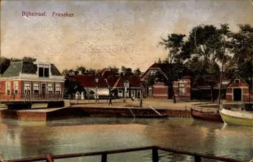 Ak Franeker Friesland Niederlande, Dijkstraat