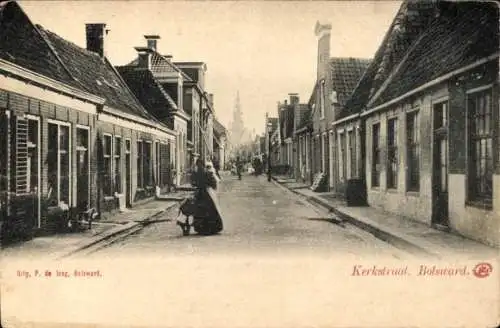 Ak Bolsward Fryslân Niederlande, Kerkstraat