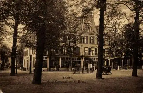 Ak Baarn Utrecht Niederlande, Hotel Centraal am Abgrund