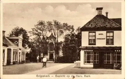 Ak Grijpskerk Groningen, Blick auf den Herv. Kirche