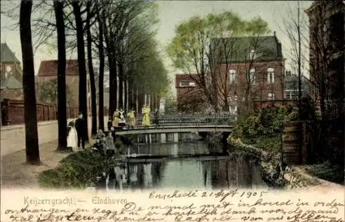 Ak Eindhoven Nordbrabant Niederlande, Keijzersgracht