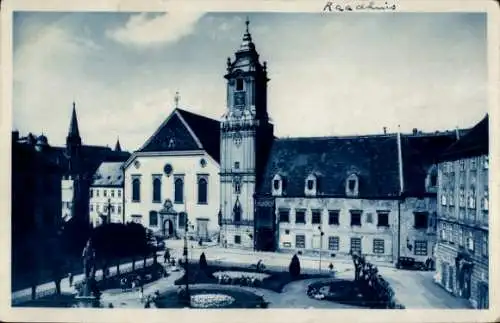 Ak Pressburg Bratislava Slowakei, Platz, Altes Rathaus