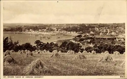 Ak Saint Mawes Cornwall, Panorama