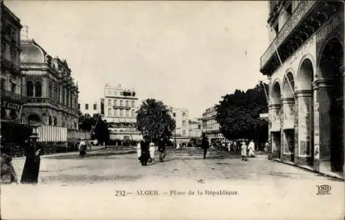 Ak Algier Algier Algerien, Place de la République