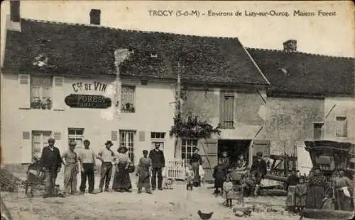 Ak Trocy Seine et Marne, Maison Forest