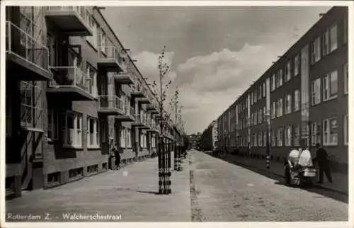 Ak Rotterdam Südholland Niederlande, Walcherschestraat