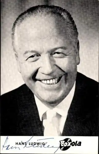 Ak Schauspieler und Sänger Hans Ludwig, Portrait, Autogramm