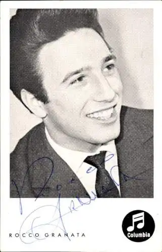 Ak Schauspieler und Sänger Rocco Granata, Portrait, Autogramm