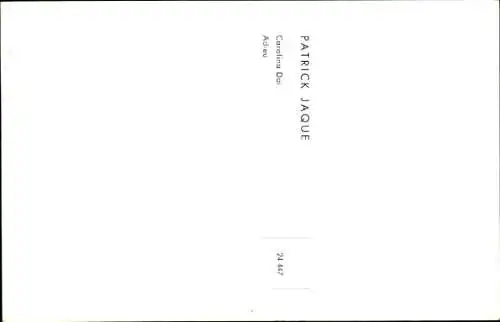 Ak Schauspieler und Sänger Patrick Jaque, Portrait, Autogramm