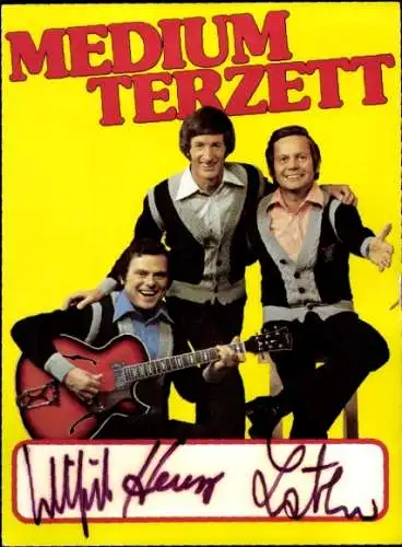 Ak Schauspieler und Musiker Medium Terzett, Portrait, Autogramm