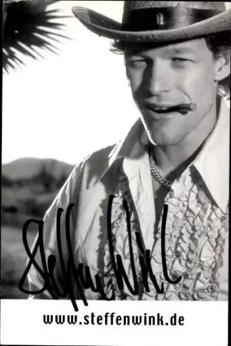 Ak Schauspieler Steffen Wink, Portrait, Autogramm