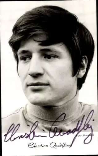 Ak Schauspieler Christian Quadflieg, Portrait, Autogramm