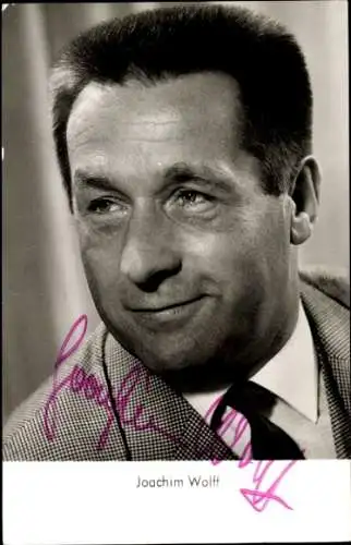 Ak Schauspieler Joachim Wolff, Portrait, Autogramm