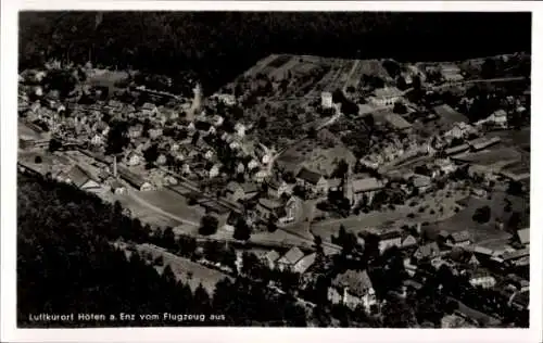 Ak Höfen an der Enz Schwarzwald, Fliegeraufnahme