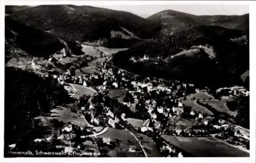 Ak Bad Herrenalb im Schwarzwald, Fliegeraufnahme