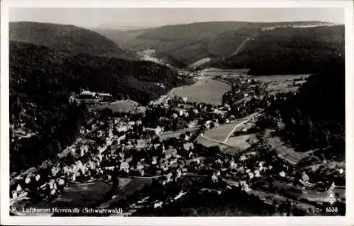 Ak Bad Herrenalb Schwarzwald, Fliegeraufnahme