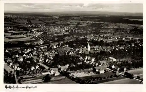 Ak Großsachsenheim Sachsenheim in Württemberg, Fliegeraufnahme