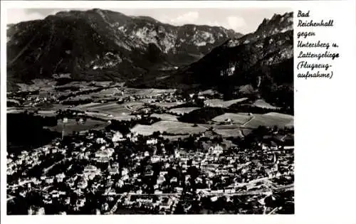 Ak Bad Reichenhall in Oberbayern, Fliegeraufnahme, Unterberg, Lattengebirge